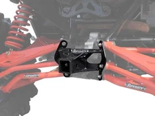 SuperATV 2'' Rear Receiver Tow Hitch for Can-Am Maverick (Black) - SEE FITMENT
