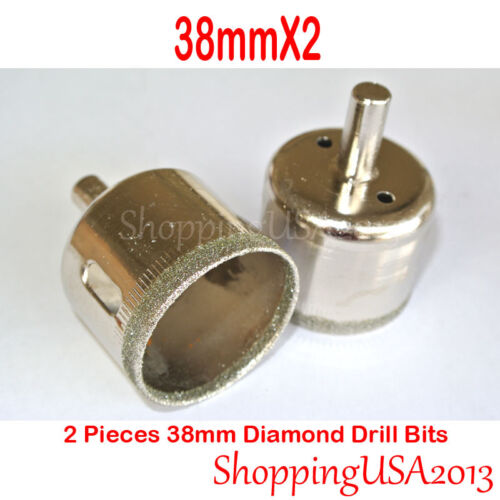 2 pcs 38mm 1.5" Diamond coated drill bit hole saw glass ceramic marble granite - Picture 4 of 8