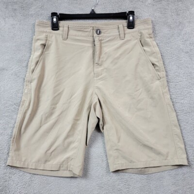 Under Armour Shorts Men 32 Brown Chino HeatGear Loose Fit Golf Performance Sport