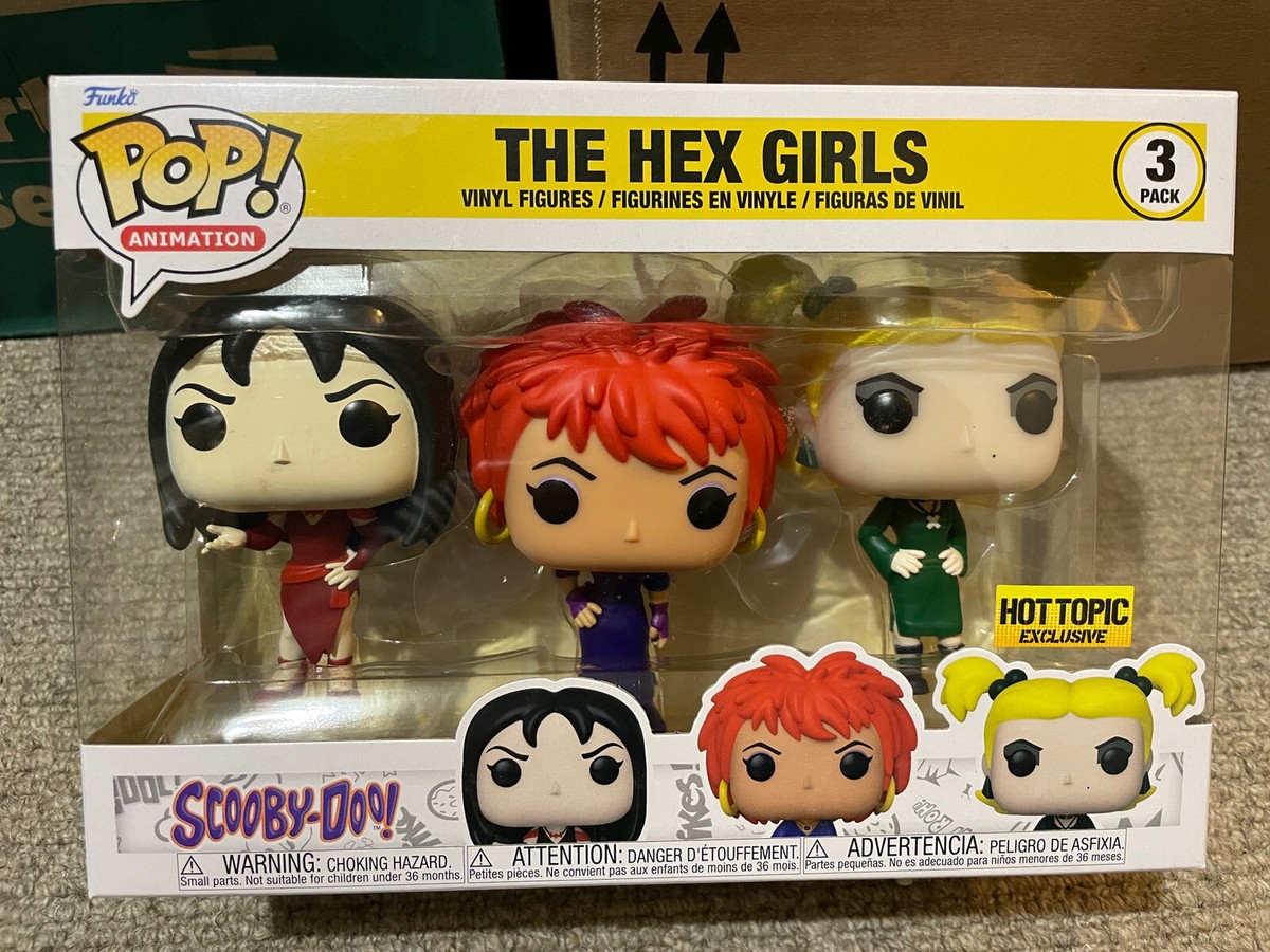 Funko Pop animation The Hex Girls Pack (Scooby Doo!) Hot Topic Exclusive  RARE