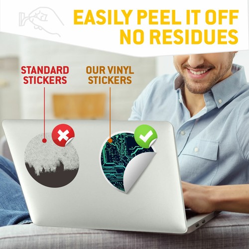 2 x Vinyl Stickers 20cm - Computer Chip Motherboard Gamer Cool Gift #16892 - 第 5/9 張圖片