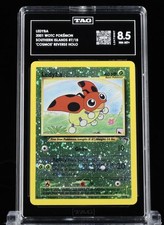 Ledyba Southern Islands Cosmos Reverse Holo Promo 7/18 TAG 8.5 2001 Pokemon Card
