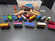 Thomas Wooden Railway Huge 11 LB Lot Track Trains Harvey Percy Thomas Cars  Mor