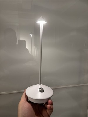 Pina  Style  Table Lamp White. New , Not Brand Name But Good.