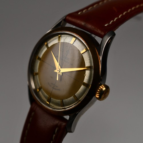 Tudor 1950's 14k Gold and Steel Ref. 7590 34mm Crosshair Dial Automatic Cal 390 - Picture 4 of 24