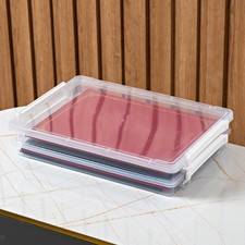 A4 File Box Stackable Office School Supplies Plastic Magazine Storage Box