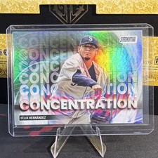 Topps Stadium Club Concentration Insert Félix Hernández Mariners C-20 Baseball …