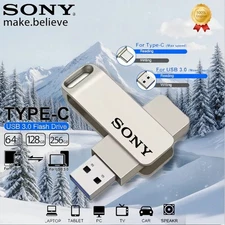 2TB Sony USB Flash Drive High Speed Type C PenDrive 1TB 512GB 256GB Metal Stick