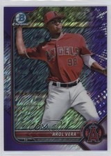 2022 Bowman Chrome Prospects Purple Shimmer Refractor 131/250 Arol Vera uk2