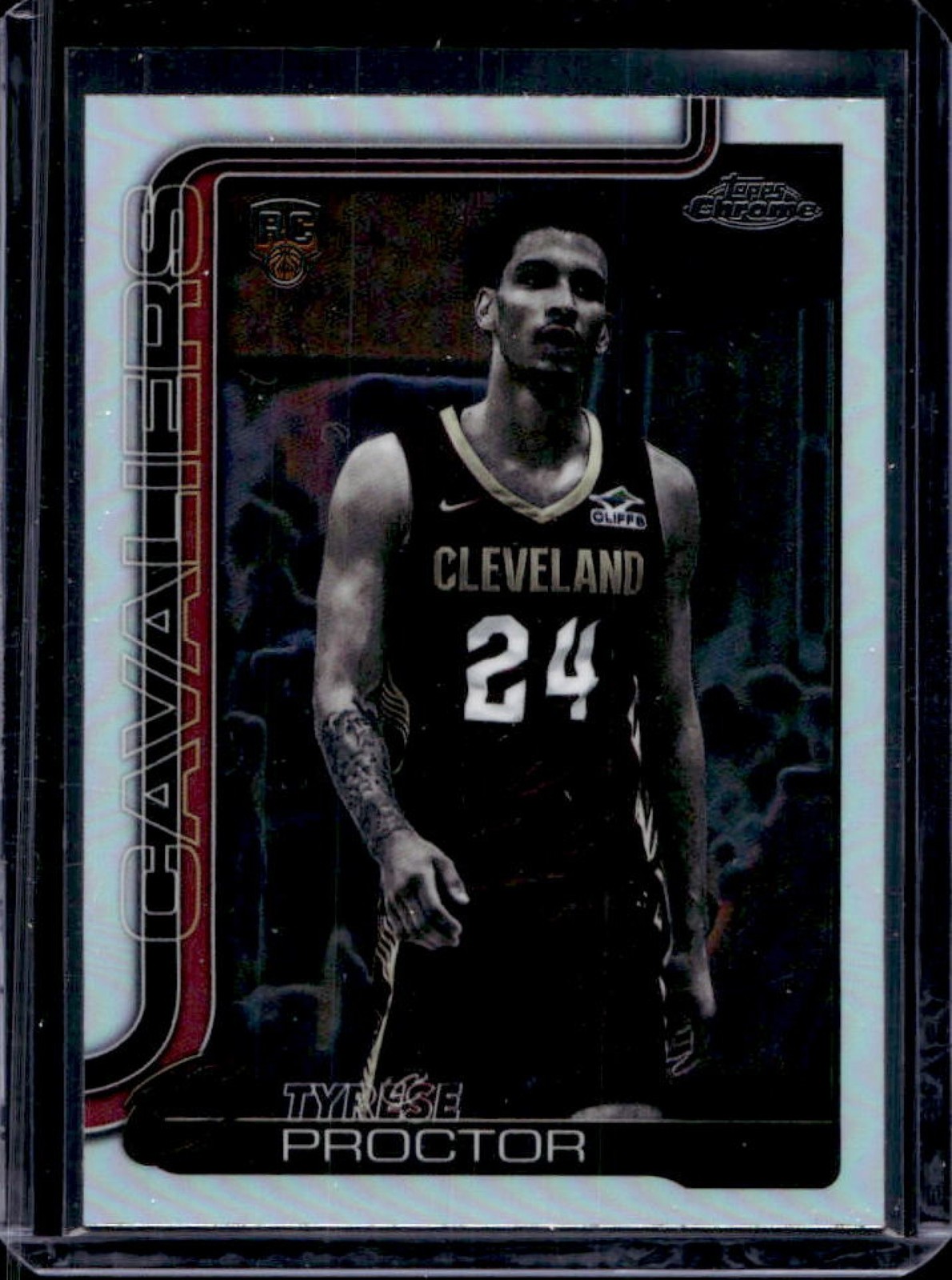 2025-26 Topps Chrome Tyrese Proctor Negative Refractor RC #300 Cavaliers