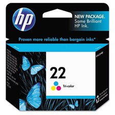 HP 22 Tri-color Original Ink Cartridge: HP 21/22 Series, Standard Yield