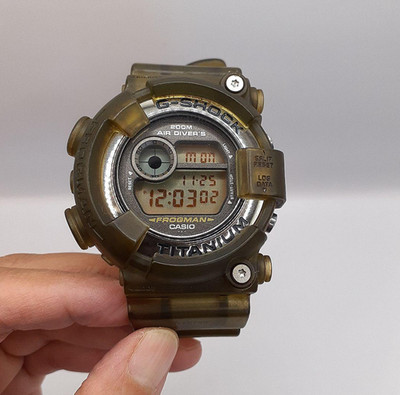 Casio G-SHOCK FROGMAN DW-8200MS-8T Khaki Quartz Diver Watch Titanium Japan