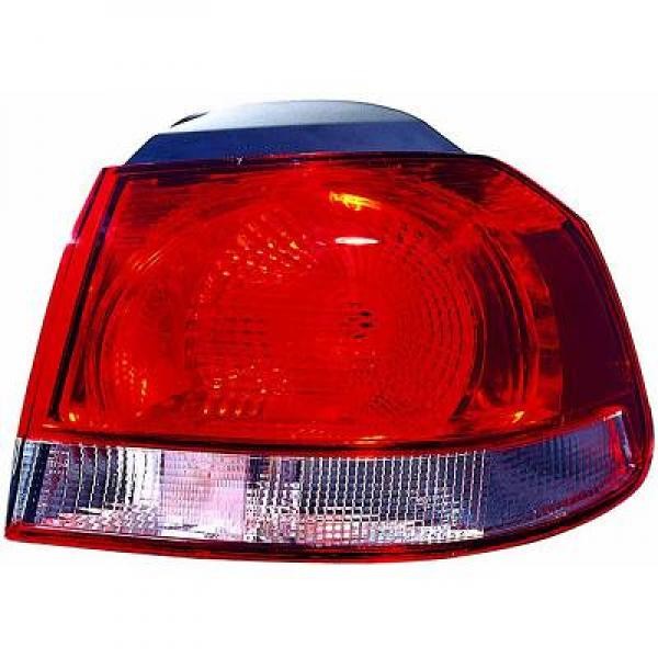 Hartsant RüCkleuchte Rechts AußEn Rot/Weiß FüR VW Golf 6 Baujahr 2008-2012 Nich-image