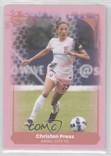 2022 Parkside Paramount NWSL Pink /225 Christen Press #47 Rookie RC
