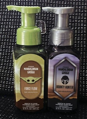 2 pc set Bath & Body Works Star Wars BOUNTY HUNTER + FORCE FLOW Foaming Soap NEW