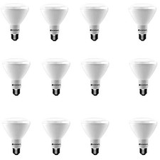 12-Bulbs Ecosmart 65-Watt Equivalent Br30 Dimmable Led Light Bulb Bright White
