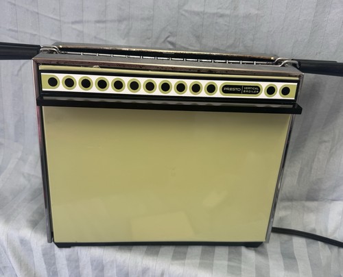 Vintage 1970s Presto Avacado Green Electric Vertical Steak Broiler MCM Made USA