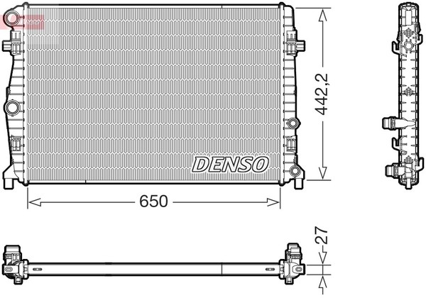 Denso KüHler WasserküHler FüR Seat Ibiza V 1.0 Tsi 1.6 Tdi Arona VW T-Cross A1-image