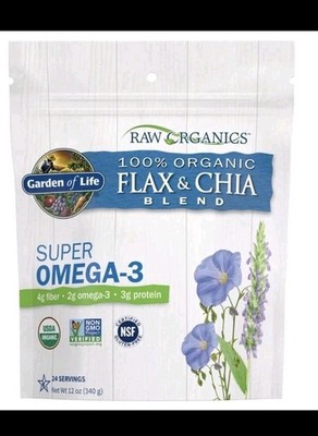 Garden of Life Raw Organic Ground Flax Seed & Chia Blend 24 Servings