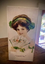 Vintage Congress Candy Co “Coquette” Chocolate Box Early 1900s - Rare Survivor