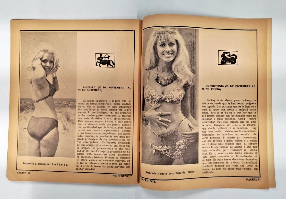 DIFERENTE!, MEXICAN MAGAZINE No 3 JANUARY 1972, LUNA DE MIEL +18 ADULT - Image 3 of 4