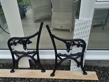 Antique Cast Iron Garden Bench Ends