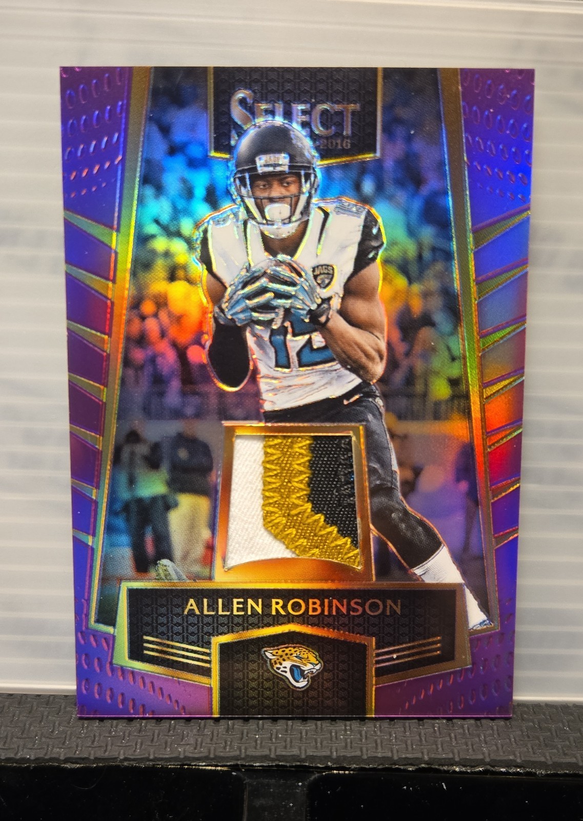 2016 Panini Select - Select Swatches Allen Robinson #17 Purple Prizm #16/60