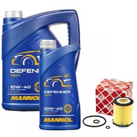 MotoröL Set Defender 10W-40 API SN 6 Liter + ÖLfilter FüR Mercedes B-Klasse W242