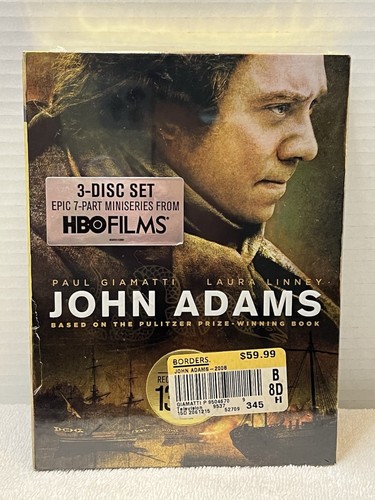 John Adams DVD HBO Films 3-Disc Set Historical Mini-Series Paul Giamatti New
