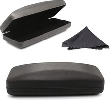 Hard Shell Eyeglass Case- Glass Case With Cleaning Cloth, Glasses Case hard shel