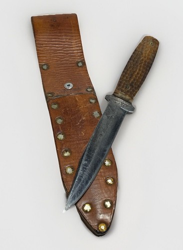 Vintage 1940’s ~ CASE ~ Green Bone ~ Fixed Blade ~ With Sheath