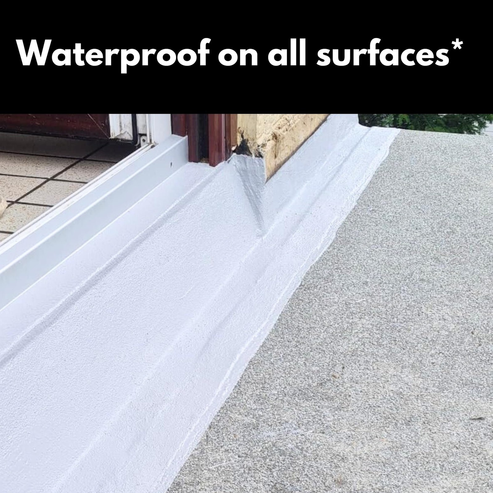 HSS Liquid Rubber White 7.7oz MS Polymer Sealant for Roof, Cracks, Walls