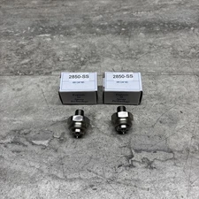 Lot Of 2 Spraying Systems PF2850-SS 2850-SS Fluid Cap, Stainless Steel, New