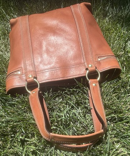 Coach Legacy 65th Anniversary Gigi Vachetta Leather Tote Bag Whiskey Brown - Picture 13 of 17