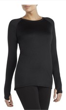 ClimateRight by Cuddl Duds Women's Plush Warmth Crew Neck Base Layer Top Sz M/M