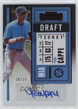 2020 Panini Contenders Prospect 2 Draft Ticket Red 38/75 Yiddi Cappe Auto 0s3