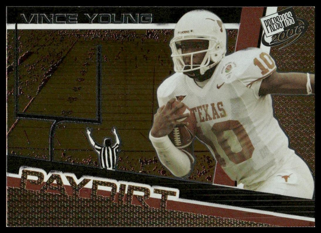 Vince Young Press Pass Paydirt #PD1 Base