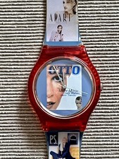 Armbanduhr * Motiv Claudia Schiffer * Rarit&auml;t von 1998 * OTTO Versand * Merch *