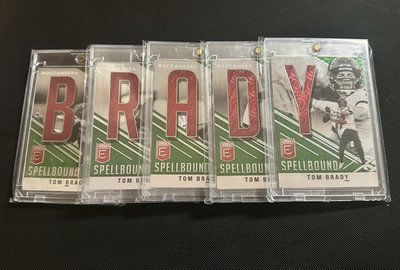 Tom Brady Spellbound Card Lot 5 Panini Donruss Elite Buccaneers 2021