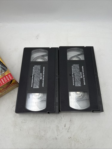 A Nightmare on Elm Street 1 & 2 VHS Tape Box Set 1995 Double the Horror Vintage - Picture 3 of 6