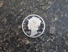 1/10 Troy Oz Silver Mercury Dime Design Round .999 Fine Silver Golden State Mint