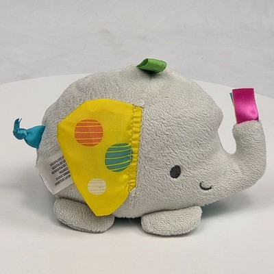 bright starts elephant musical crib stroller plush toy 5''