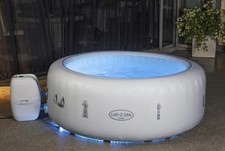 Lay-Z-Spa Paris Hot Tub with Built In LED Light System 140 AirJets
