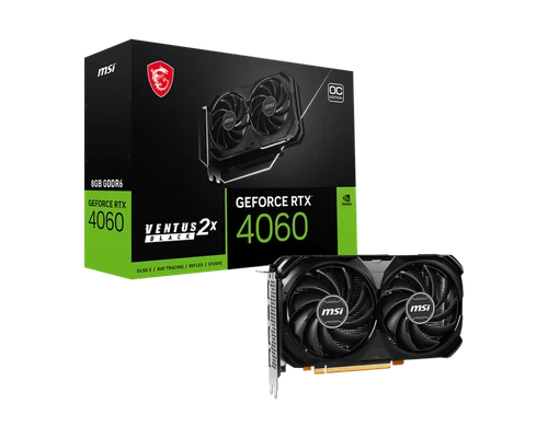 MSI GeForce RTX 4060 VENTUS 2X BLACK 8G OC Graphics card