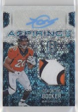 2016 Panini Spectra Aspiring Neon Blue 51/60 Devontae Booker Patch Auto 2r5