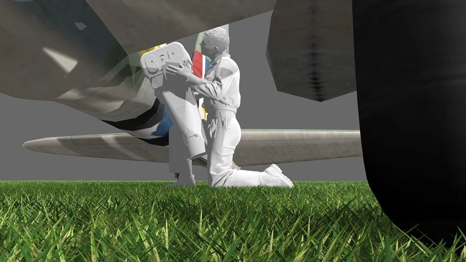 WWII  RAF Ground Crew - PR Mosquito  - 5 Figure Set - Image 3 of 4