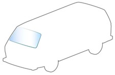 Windscreen, Clear VW T25 251845101A Reproduction