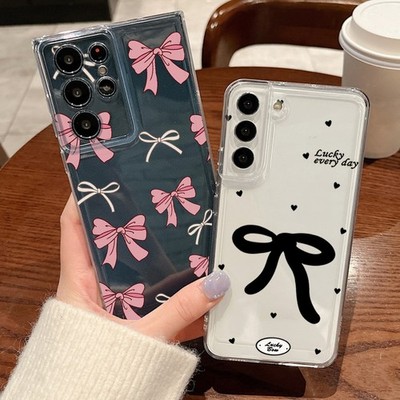 Klare TPU-Hülle für Samsung S25 S26 Ultra S24 S23 A17 A16 A55 A56 Butterfly Case