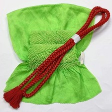 6945 Japanese Kimono Accessory Obiage and Obijime 2-piece Set Silk Shibori
