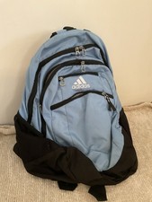 adidas Blue/Black Solid Backpack Zip Closure ...